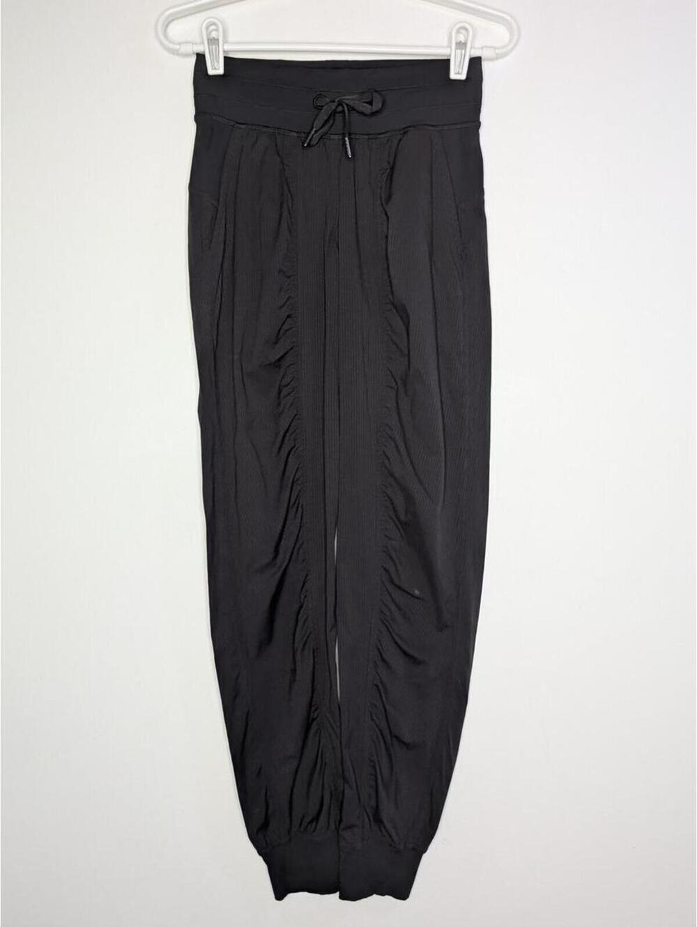 Lululemon Dance Studio Black Striped Mid Rise Jogger Atheltic Pant 2
